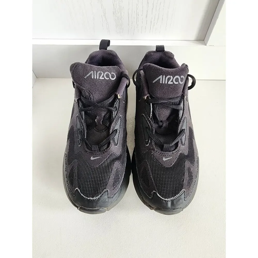 Boys Nike‎ Air Max 200 Triple Black/Anthracite Youth Size 3 Sneakers